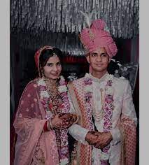 Sunil Kumawat With Wife Gungun Prajapati